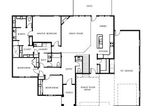 One Story Home Plans with Bonus Room Elegant One Story House Plans with Bonus Room House Plan