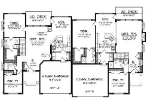 One Story House Plans Under 1600 Sq Ft Split Bedroom Floor Plans 1600 Square Feet Level 1 View