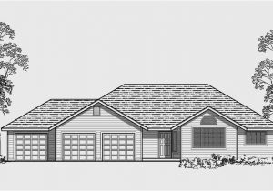 One Story House Plans with 3 Car Garage One Story House Plans 3 Car Garage House Plans 3 Bedroom