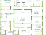One Story House Plans with Center Courtyard Center Courtyard House Plans with 2831 Square Feet This