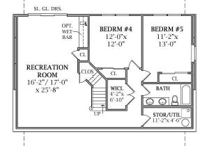 One Story House Plans with Finished Basement Lakeview 2804 3 Bedrooms and 2 Baths the House Designers One Story House Plans with Finished Basement Lakeview 2804 3 Bedrooms and 2 Baths the House Designers