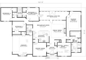 One Story House Plans with Inlaw Suite House Plans and Design House Plan Single Story Mother In