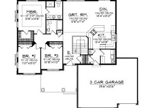 One Story House Plans with No formal Dining Room Ranch Home Plans No formal Dining Room Level 1 View