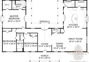 One Story Log Home Floor Plans Four Seasons Plans Information southland Log Homes