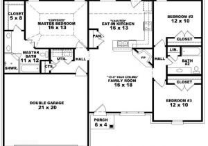 One Story Ranch Style Home Floor Plans 3 Bedroom Ranch Floor Plans 3 Bedroom One Story House