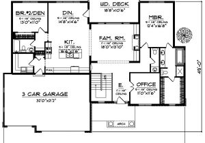 One Story Retirement House Plans Retirement Style House Plans 1961 Square Foot Home 1