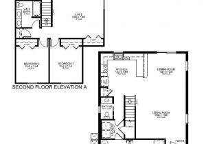 Open area House Plans A 1964 Sq Ft Two Story Floor Plan with 3 Bedrooms 2 5