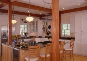 Open Beam House Plans Post and Beam Kitchens with Floor Plans that Work Yankee
