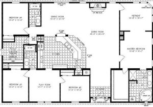 Open Floor Plan Metal Homes 4 Bedroom Modular Homes Floor Plans Bedroom Mobile Home