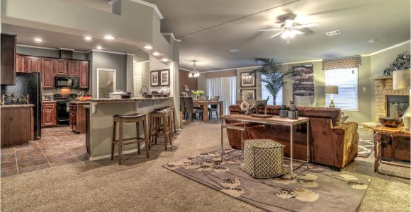 Open Floor Plan Mobile Homes the Hacienda Iii 41764a Manufactured Home Floor Plan or