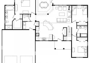 Open Plan Homes Floor Plan Best Open Floor House Plans Cottage House Plans