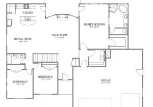 Open Plan Homes Floor Plan Simple Open House Plans Smalltowndjs Com