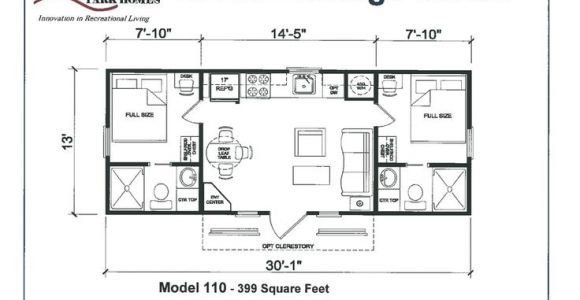 Park Model Homes Floor Plans Floor Plan athens Park Model Home Tiny Home Living