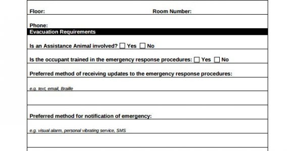 Personal Emergency Evacuation Plan Template Care Home 10 Evacuation Plan Templates Sample Templates