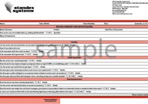 Personal Emergency Evacuation Plan Template Care Home 21 391 Personal Emergency Evacuation form Peep Standex