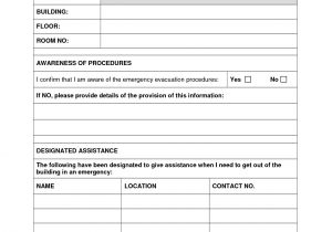 Personal Emergency Evacuation Plan Template Care Home Best Photos Of Emergency Evacuation Drill Report Sample