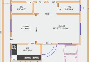 Plan for 0 Sq Ft Home 1300 Sq Ft House Plans Indian