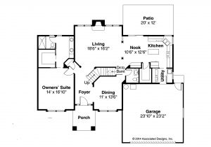 Plan for Home Traditional House Plans Coleridge 30 251 associated