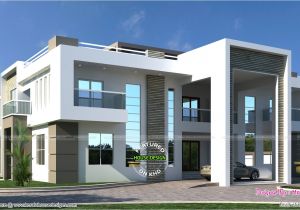 Plan Of Homes Flat Roof Arabian House Plan Kerala Home Design and