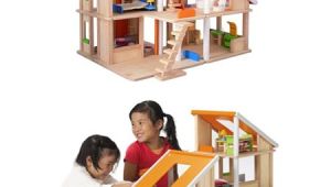 Plan toy Chalet Doll House with Furniture Plan toys Chalet Dollhouse with Furniture Modern Baby