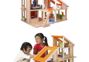 Plan toy Chalet Doll House with Furniture Plan toys Chalet Dollhouse with Furniture Modern Baby