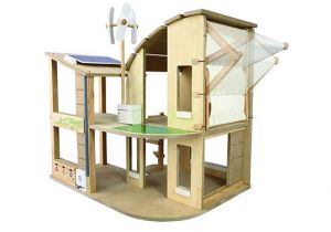 Plan toys Eco House New Plan toys Green Dollhouse Inhabitots
