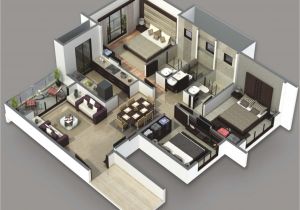 Plan Your Home 3d 3 Bedroom House Plans 3d Design 3 House Design Ideas