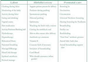 Planning A Home Birth Writing Your Birth Plan the Childbirth Collective