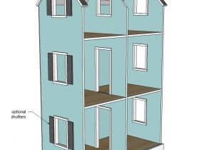 Plans for A Doll House Ana White Three Story American Girl or 18 Quot Dollhouse
