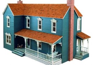 Plans for A Doll House R14 3059 Farmhouse Dollhouse Vintage Woodworking Plan