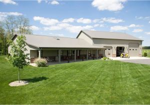 Pole Barn House Plans and Prices Indiana Pole Barn Home with Heated Garage Lafayette Indiana