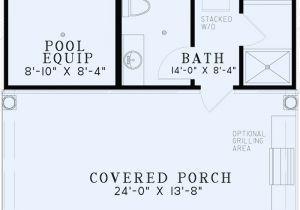Pool House Floor Plans with Bathroom Poolhouse Plans 1495 Poolhouse Plan with Bathroom