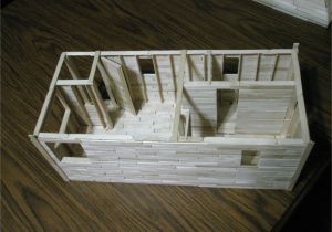 Popsicle Stick House Plans Free Popsicle Stick Model House Plans