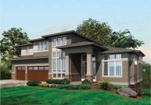 Prarie House Plans Contemporary Prairie with Daylight Basement 69105am