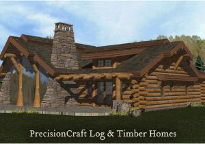 Precisioncraft Log Home Floor Plans Rendering Of A Handcrafted Log Home Log Home Located In