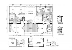 Quad Home Plans Quadruple Wide Mobile Home Floor Plans 5 Bedroom 3
