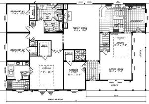 Quadruple Wide Mobile Home Floor Plans Quadruple Wide Mobile Home Floor Plans 5 Bedroom 3