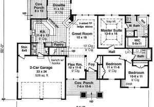 Rambler House Plans with Bonus Room attractive 3 Bedroom Rambler 14565rk Craftsman