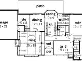 Rambling Ranch House Plans Rambling Ranch with Wet Bar 55099br 1st Floor Master