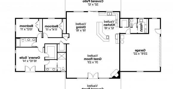Ranch Home Designs Floor Plans Ranch House Plans Anacortes 30 936 associated Designs