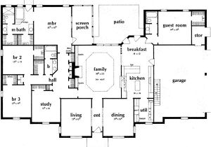 Ranch Home Floor Plans 4 Bedroom Ranch House Plan 4 Bedrooms 3 Bath 3231 Sq Ft Plan 18 481