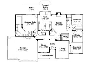 Ranch Home Floor Plans Ranch House Plans Pleasanton 30 545 associated Designs