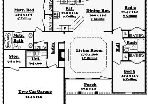 Ranch Home Floor Plans Split Bedrooms Architectural Designs