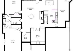 Ranch Home Floor Plans with Basement Ranch House Basement Floor Plans House Design Plans
