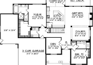 Ranch Home Floor Plans with Walkout Basement Ranch Floor Plans with Walkout Basement Main Floor