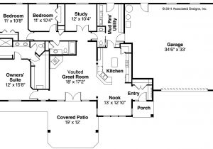 Ranch Homes Floor Plans Ranch House Plans Elk Lake 30 849 associated Designs