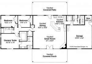 Ranch Homes Floor Plans Ranch House Plans Ottawa 30 601 associated Designs
