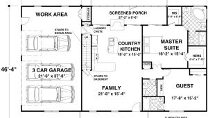 Ranch House Plans Under 1500 Square Feet House Plan 92395 at Familyhomeplans Com