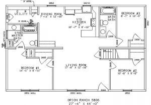 Ranch Style Home Floor Plans Impressive Single Story Ranch Style House Plans 4 Ranch