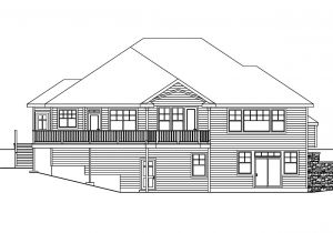 Rear View Home Plans House Plans Rear View Lot Home Design and Style